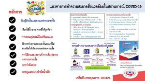 แนวทางการทำความสะอาดสิ่งแวดล้อมในสถานการณ์ 